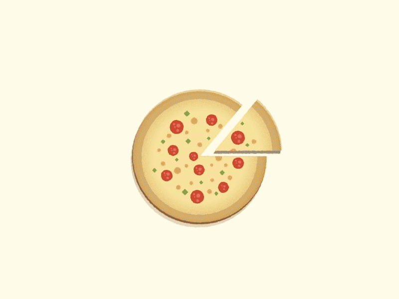 gif de uma pizza artesanal sendo feita a mão